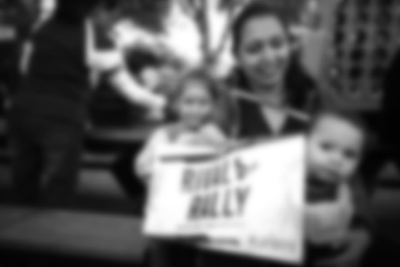 An image from the Jan. 4, 2019 Rival Fan Rally in Rice Village in Houston, Texas.