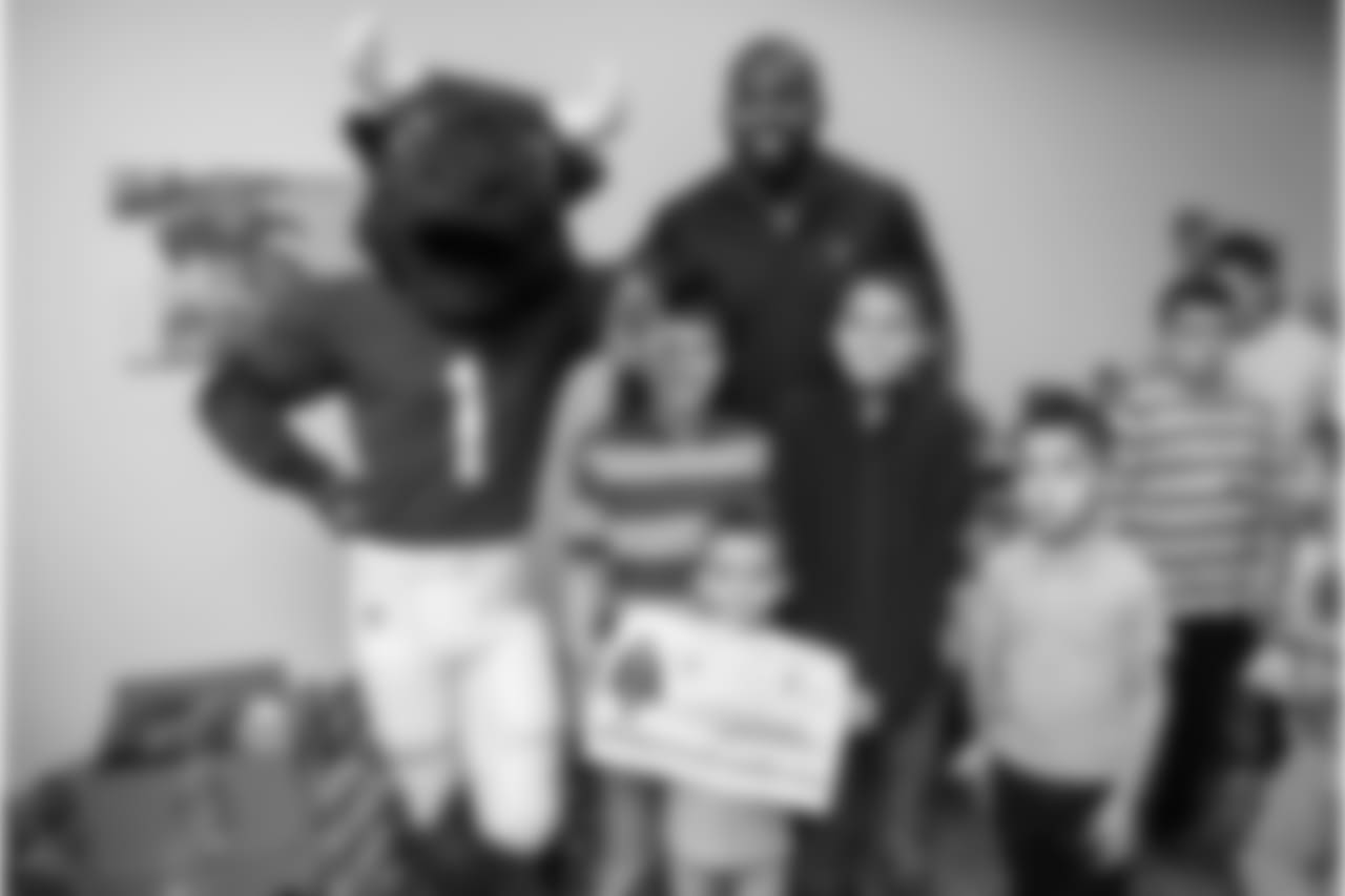 An image from the Dec. 19, 2018 community development event featuring Whitney Mercilus at Easter Seals.