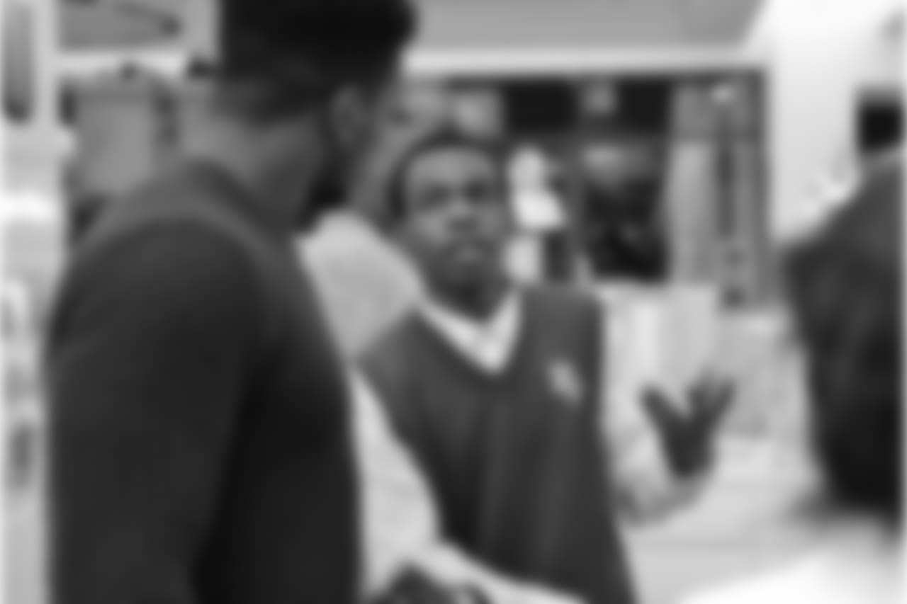 An image from the Nov. 27, 2018 event at Palais Royal in which Andre Hal took Provision students on a shopping spree.