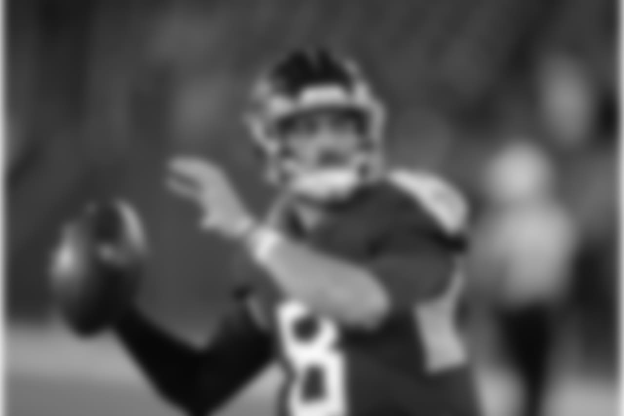 Tennessee Titans quarterback Marcus Mariota (8) warms up before the first half of an NFL football game between the Tennessee Titans and the Jacksonville Jaguars, Thursday, Dec. 6, 2018, in Nashville, Tenn. (AP Photo/Mark Zaleski)