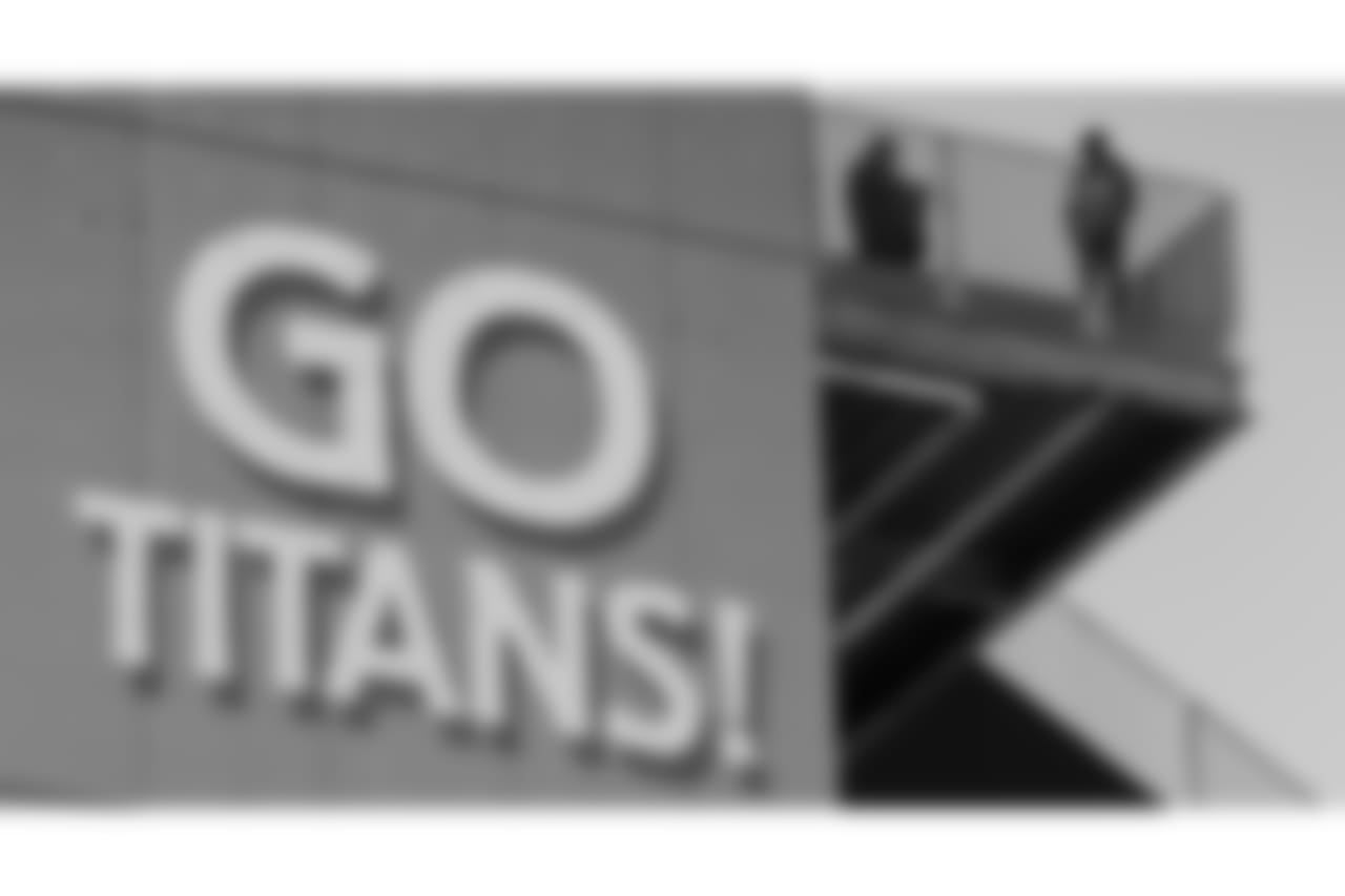 Fans look out from Nissan Stadium before an NFL football game between the Tennessee Titans and the New York Jets Sunday, Dec. 2, 2018, in Nashville, Tenn. (AP Photo/James Kenney)