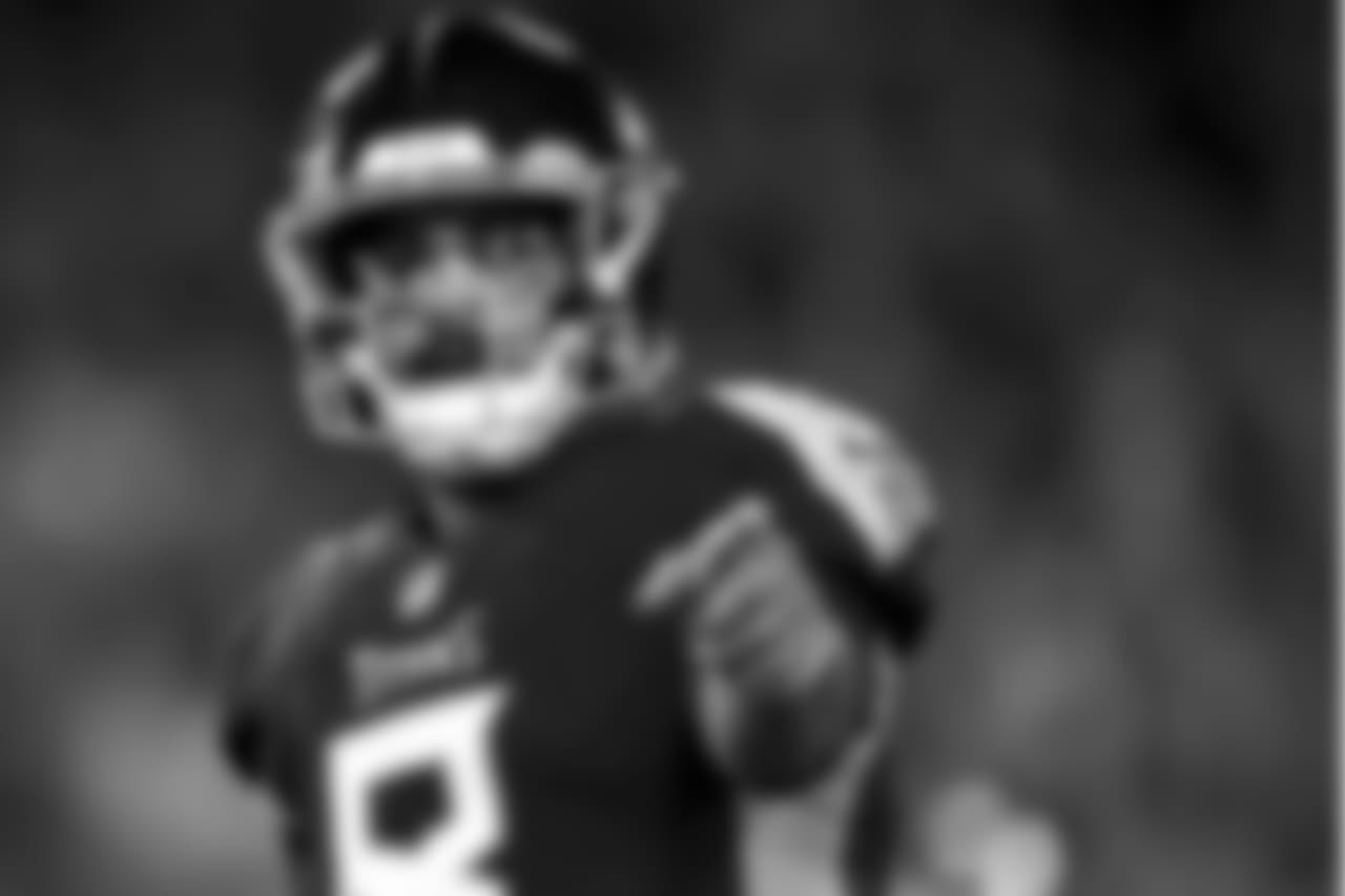 Tennessee Titans quarterback Marcus Mariota (8) during an NFL football game against the Jacksonville Jaguars, Thursday, Dec. 06, 2018 in Nashville,TN. (Aaron Doster via AP)