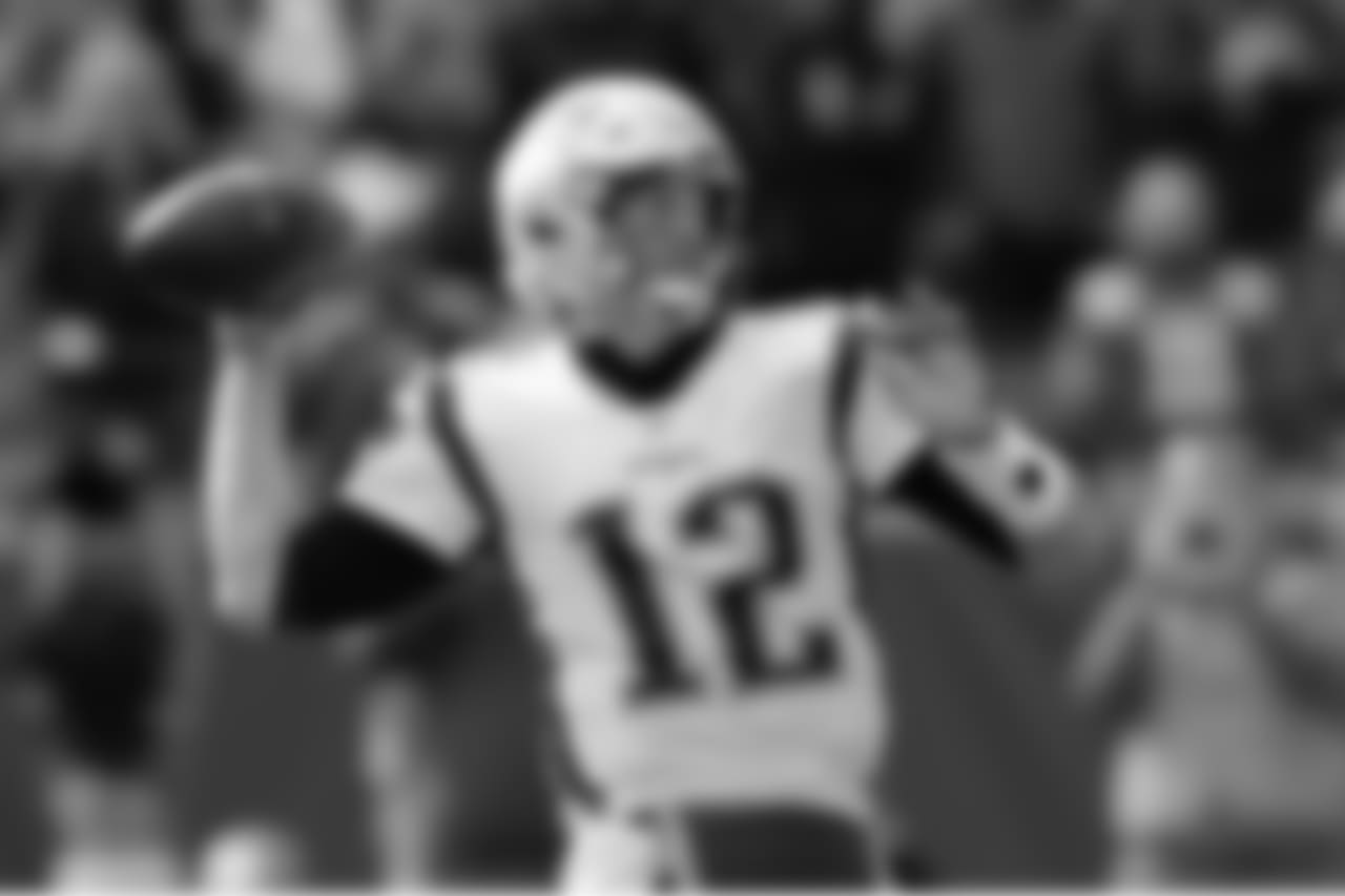 New England Patriots quarterback Tom Brady passes against the Tennessee Titans in the first half of an NFL football game Sunday, Nov. 11, 2018, in Nashville, Tenn. (AP Photo/Mark Zaleski)