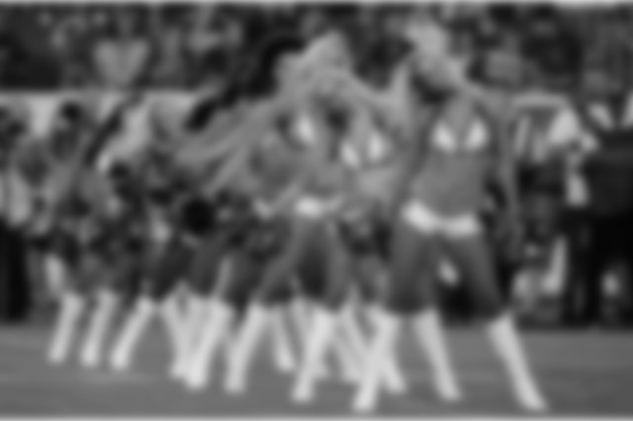 Tennessee Titans cheerleaders perform in the first half of a preseason NFL football game between the Titans and the Tampa Bay Buccaneers Saturday, Aug. 18, 2018, in Nashville, Tenn. (AP Photo/James Kenney)