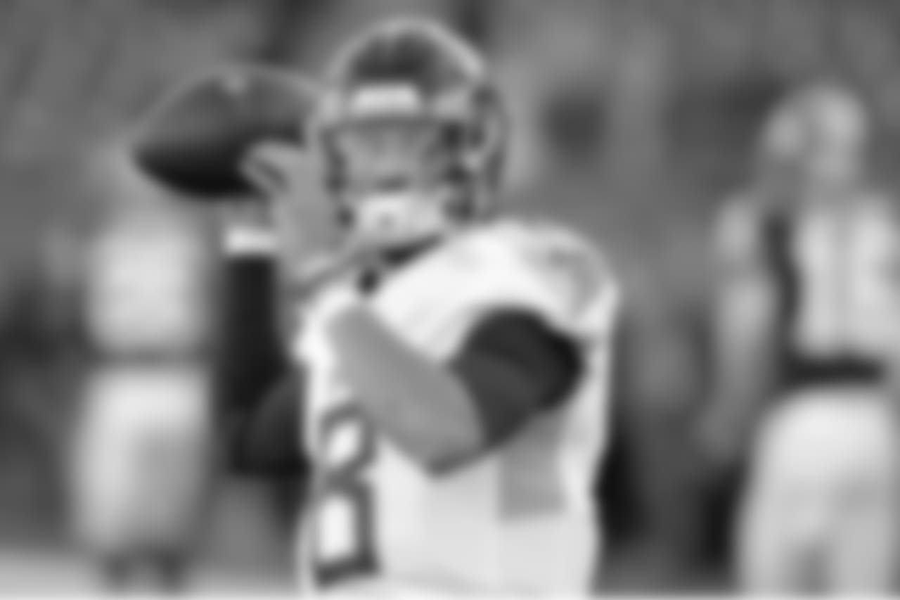 Tennessee Titans quarterback Marcus Mariota warms up before an NFL football game against the Washington Redskins Saturday, Dec. 22, 2018, in Nashville, Tenn. (AP Photo/Mark Zaleski)