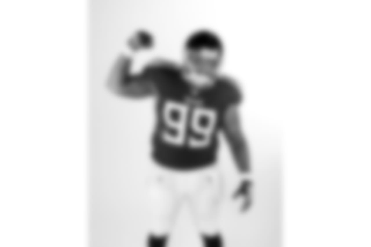 Tennessee Titans defensive end Jurrell Casey poses June 11, 2018, in Nashville, Tenn. (AP Photo/Mark Humphrey)