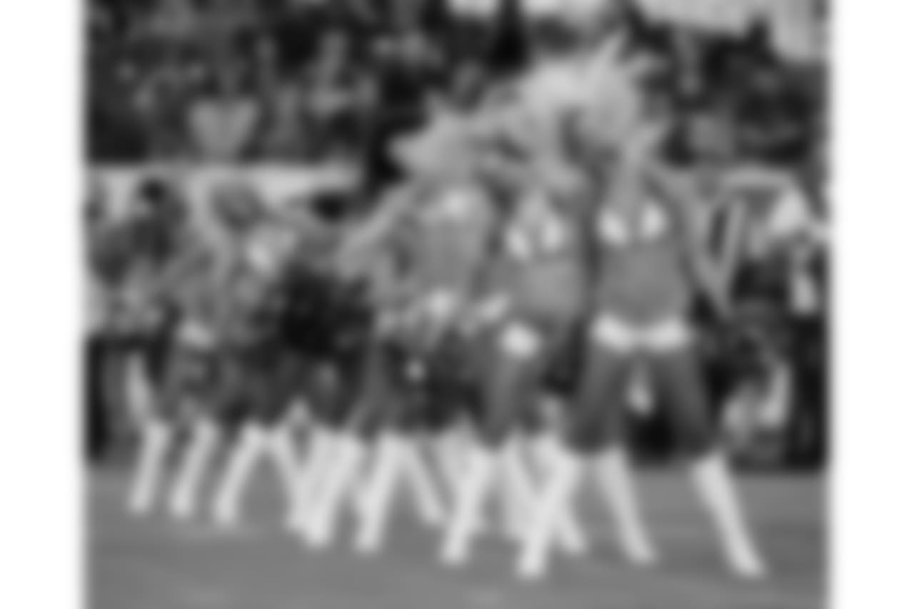 Tennessee Titans cheerleaders perform in the first half of a preseason NFL football game between the Titans and the Tampa Bay Buccaneers Sunday, Aug. 19, 2018, in Nashville, Tenn. (AP Photo/James Kenney)