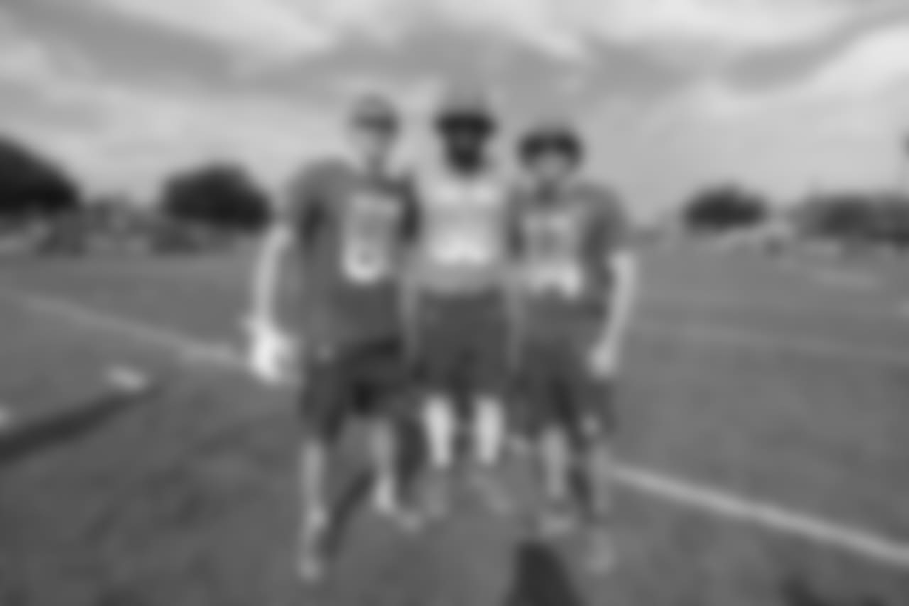 TE George Kittle, DL DeForest Buckner and FB Kyle Juszczyk
