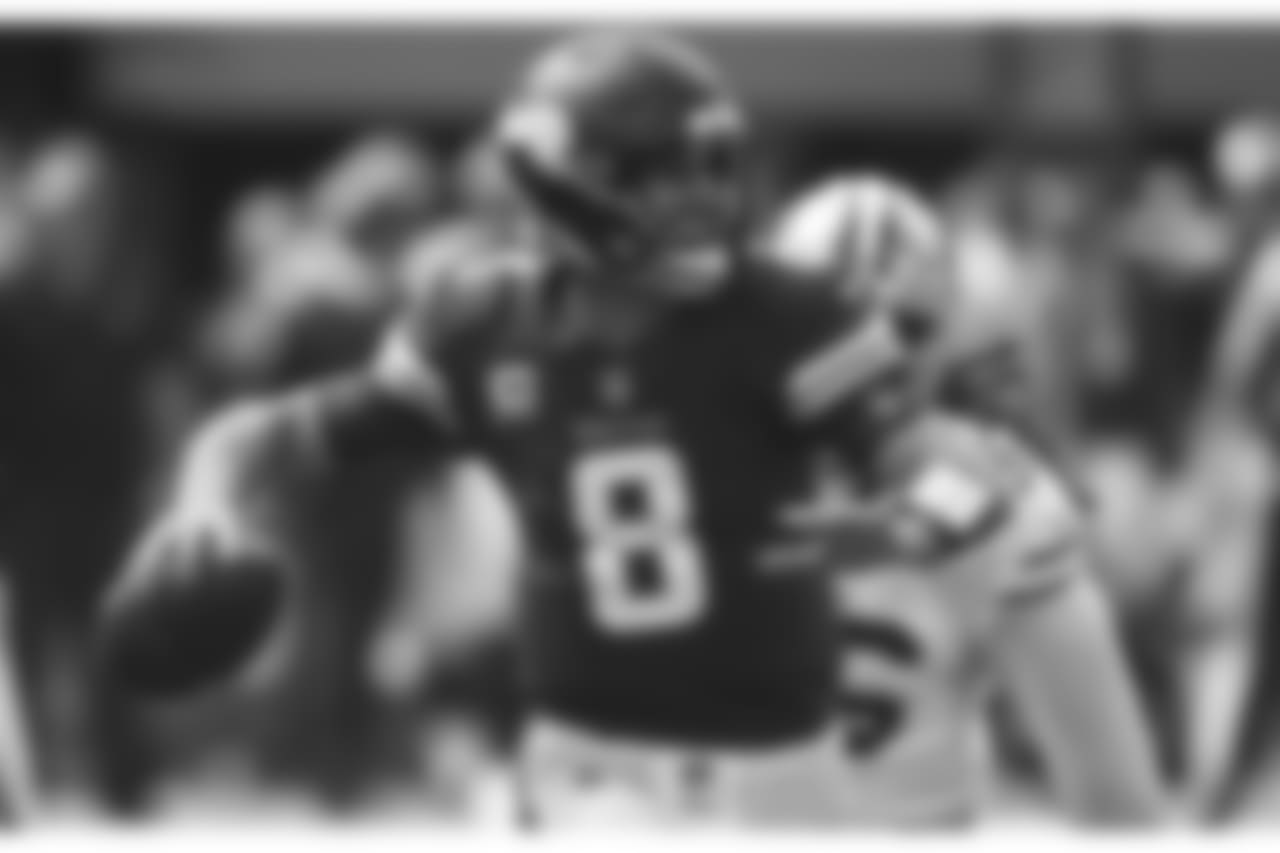 Minnesota Vikings quarterback Kirk Cousins throws a pass during the first half of an NFL football game against the San Francisco 49ers, Sunday, Sept. 9, 2018, in Minneapolis. (AP Photo/Jim Mone)