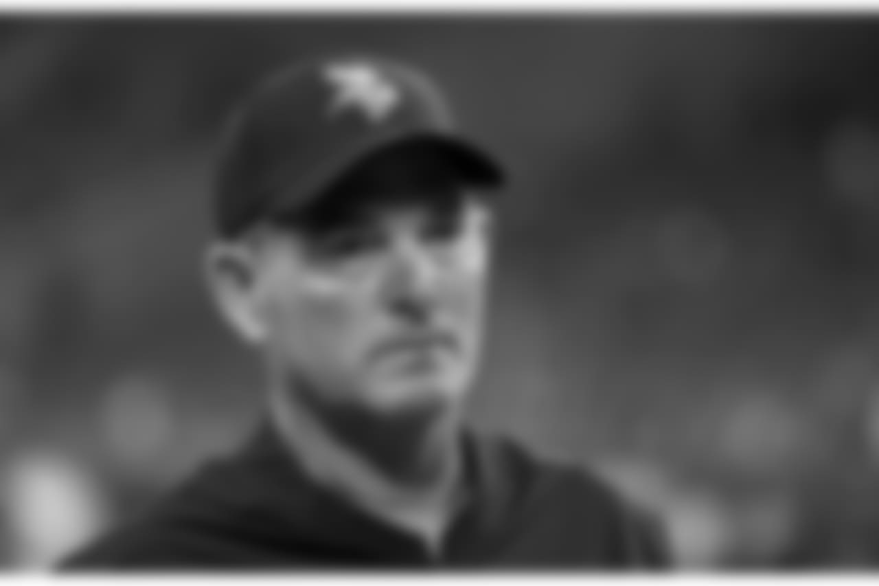 Minnesota Vikings head coach Mike Zimmer walks on the field before an NFL preseason football game against the Seattle Seahawks, Friday, Aug. 24, 2018, in Minneapolis. (AP Photo/Bruce Kluckhohn)