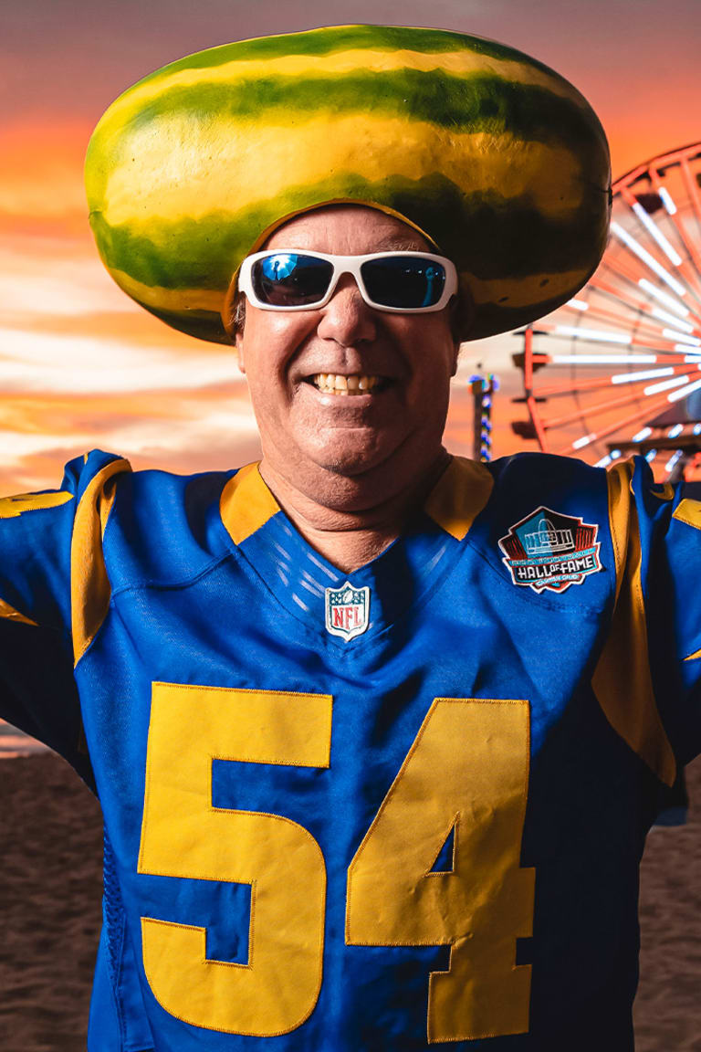 Why do Los Angeles Rams fans wear melon heads?