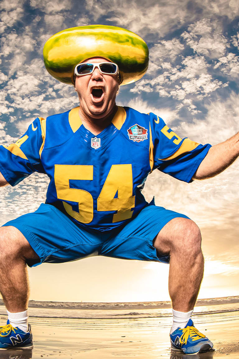 Why do Los Angeles Rams fans wear melon heads?