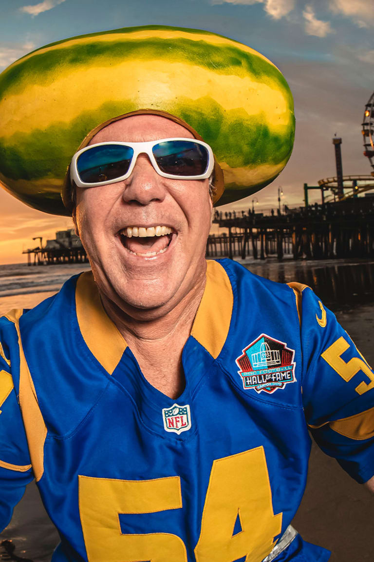 Why do Los Angeles Rams fans wear melon heads?