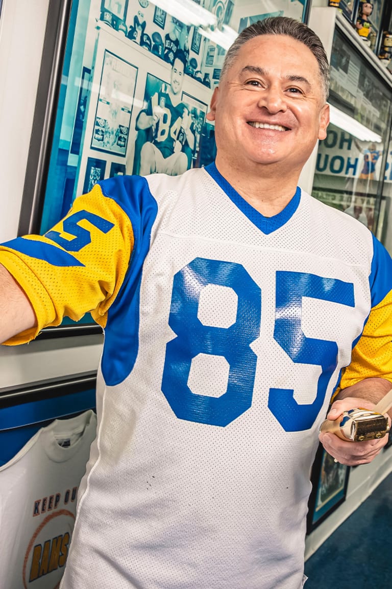 Step into The Golden Ram Barber Shop: A superfan's shop full of Rams  memorabilia