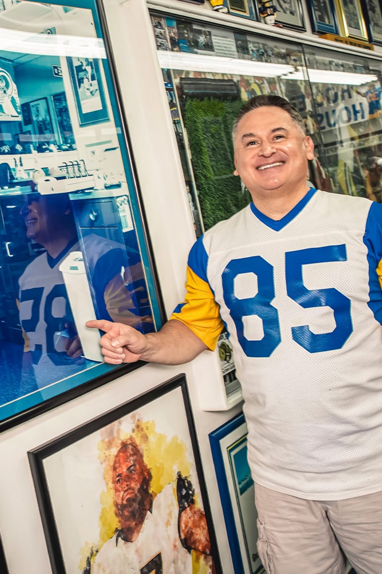 Step into The Golden Ram Barber Shop: A superfan's shop full of Rams  memorabilia