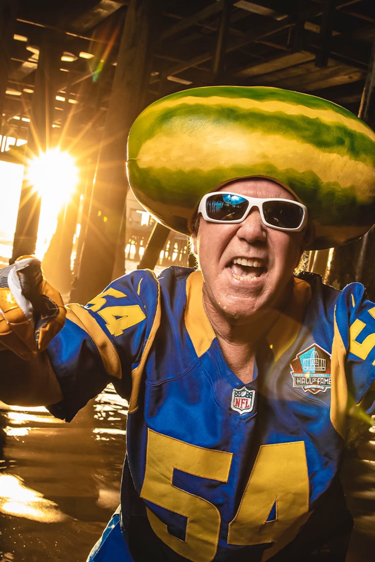 Watermelon Head Hat Made w/ Los Angeles Rams Wordmark - Horns Up!! : r/ LosAngelesRams