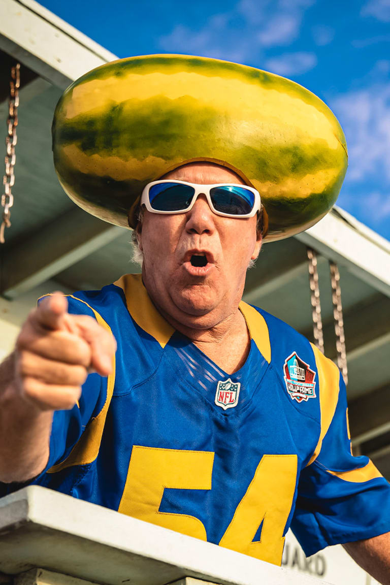 Why do Los Angeles Rams fans wear melon heads?