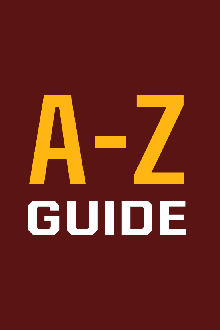 Stadium Policies, A-Z Guide