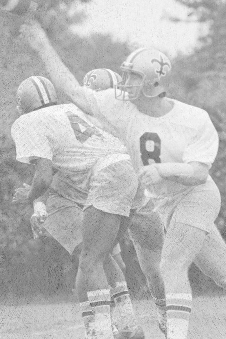 New Orleans Saints Merger with the Rare Black Helmet - 1969