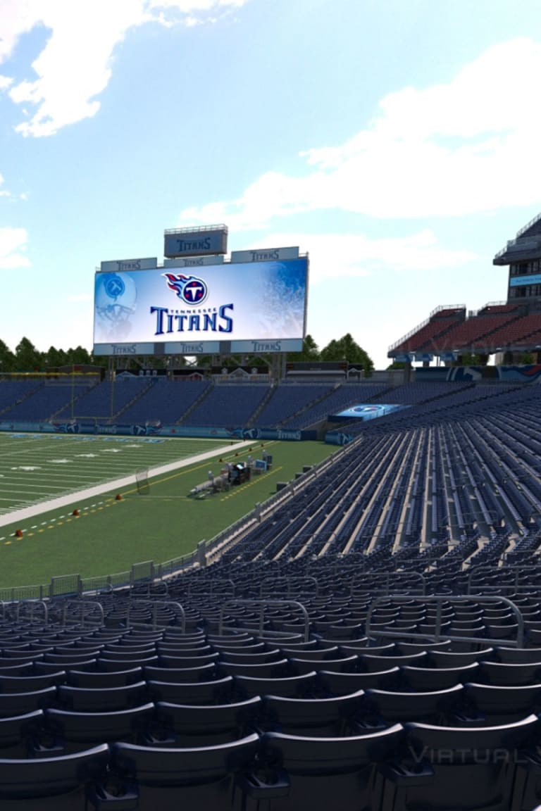 Tennessee Titans Seating Chart Map at Nissan Stadium