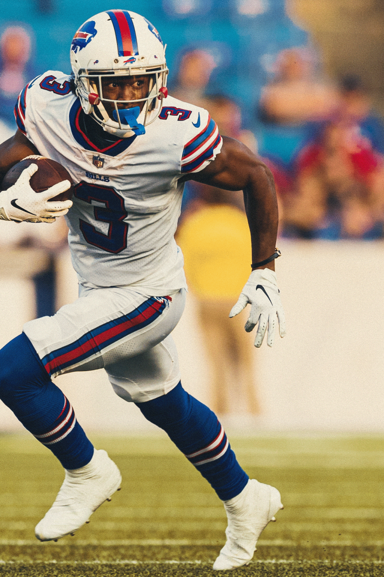 Ray-Ray McCloud of the Carolina Panthers runs a punt back against