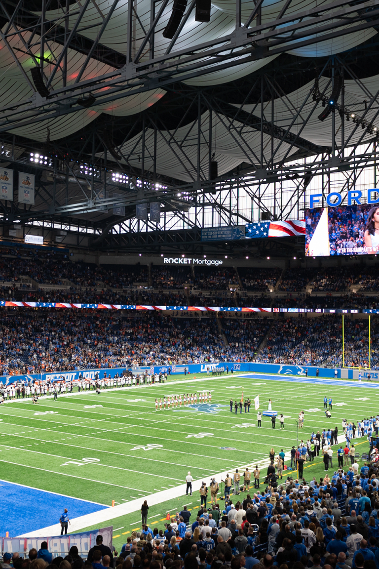 Lions release standing-room tickets as attendance soars 21.5% at Ford Field  