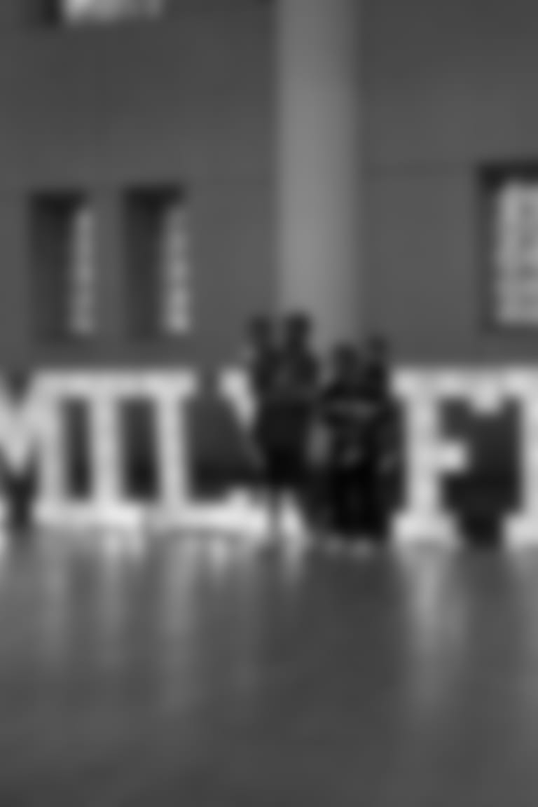 Chicago Bears players and coaches on the field for Family Fest at Soldier Field, Sunday, August 6, 2023, in Chicago, Illinois.