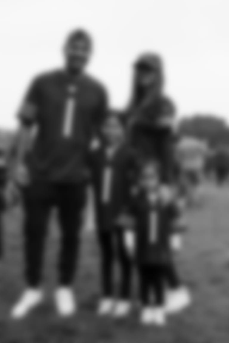 Chicago Bears players and coaches on the field for Family Fest at Soldier Field, Sunday, August 6, 2023, in Chicago, Illinois.