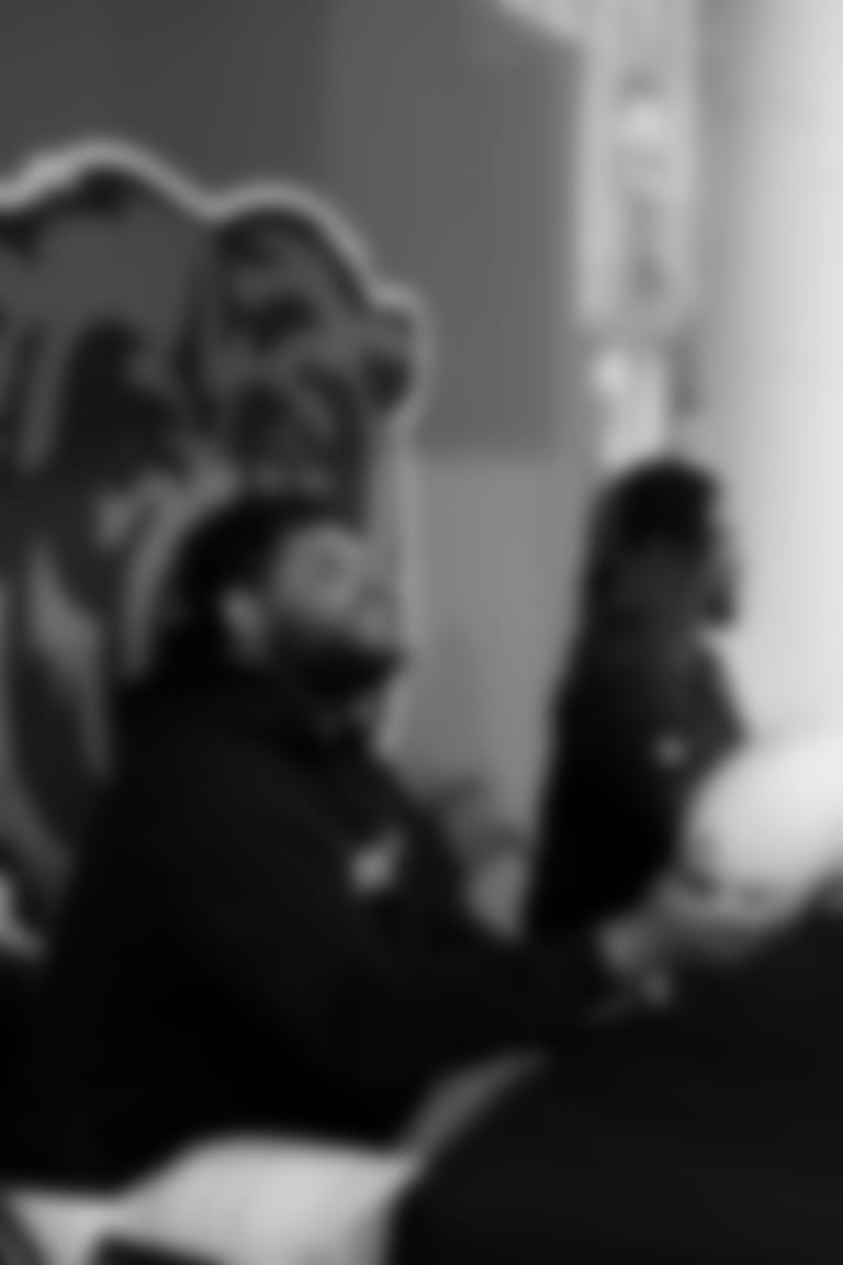 Chicago Bears players and coaches on the field for Family Fest at Soldier Field, Sunday, August 6, 2023, in Chicago, Illinois.