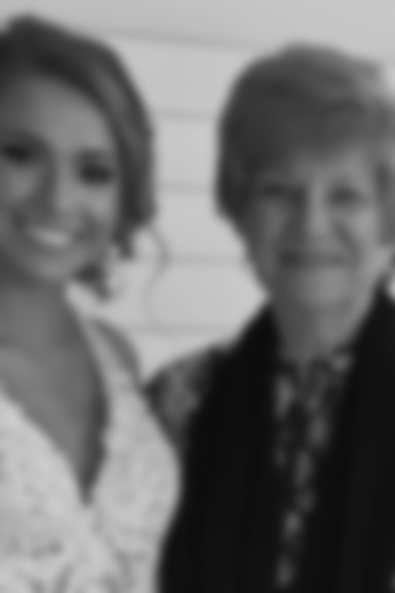 Jaime with her grandmother, Catherine, and her Aunt Rita.