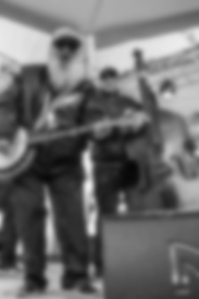 Anthony "Skull" DiMeo on the banjo.