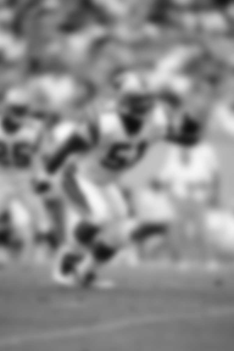 Sam Mills played for Carolina from 1995-97, then served as an assistant coach from 1998-2004.