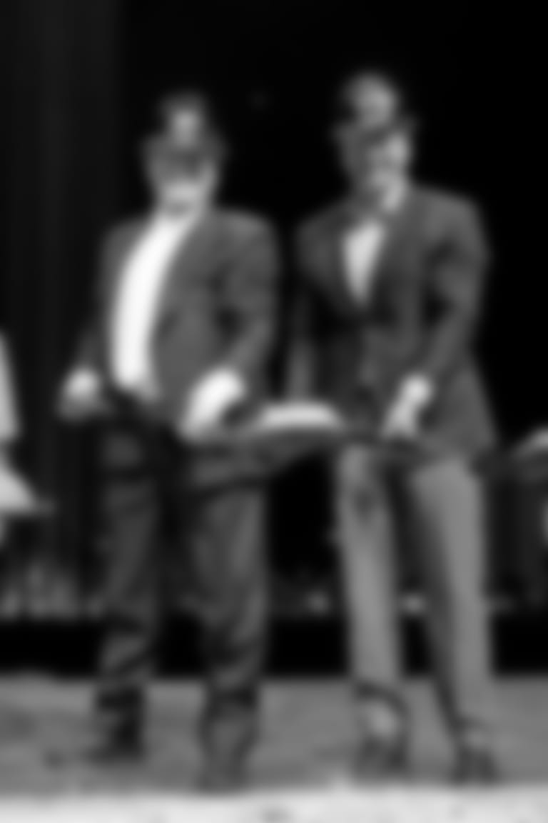 Governor of Nevada, Brian Sandoval, Las Vegas Raiders Owner Mark Davis, and NFL Commissioner, Roger Goodell, break ground at the groundbreaking of Allegiant Stadium.