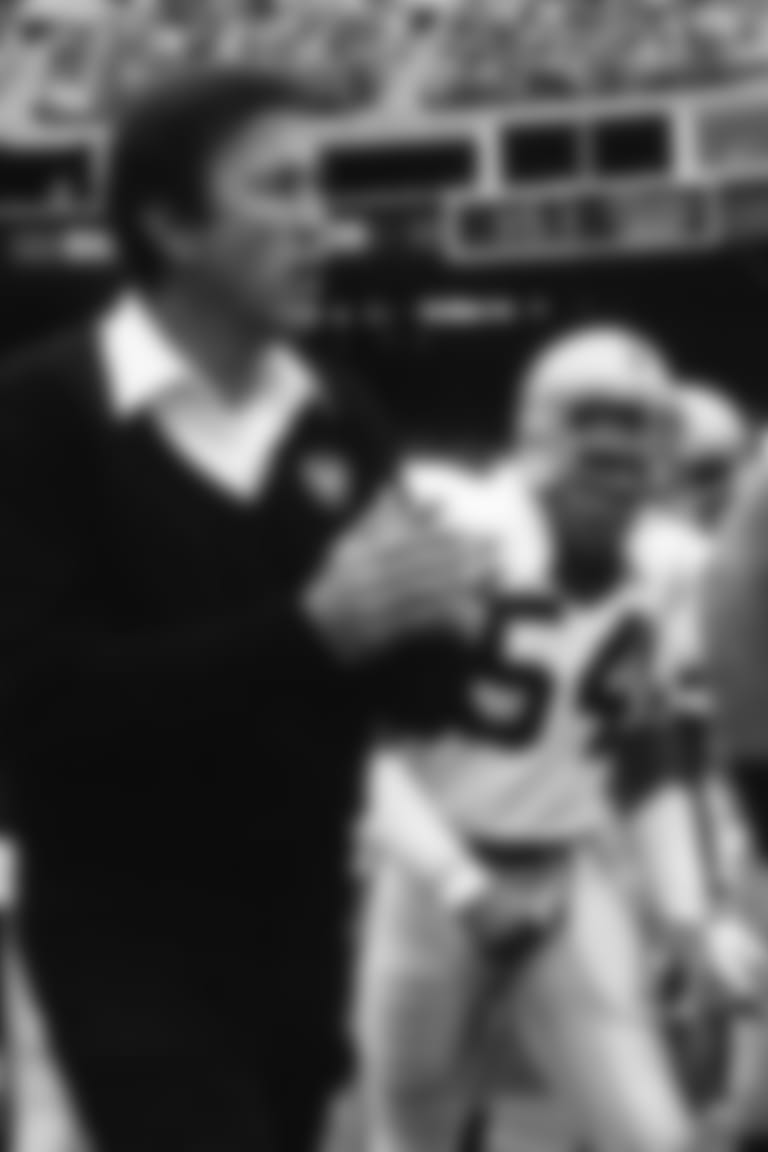 Tom Flores began his career as the first quarterback to don the Silver and Black. He went on to coach two Super Bowl winning seasons for the Raiders in 1981 and 1984.
