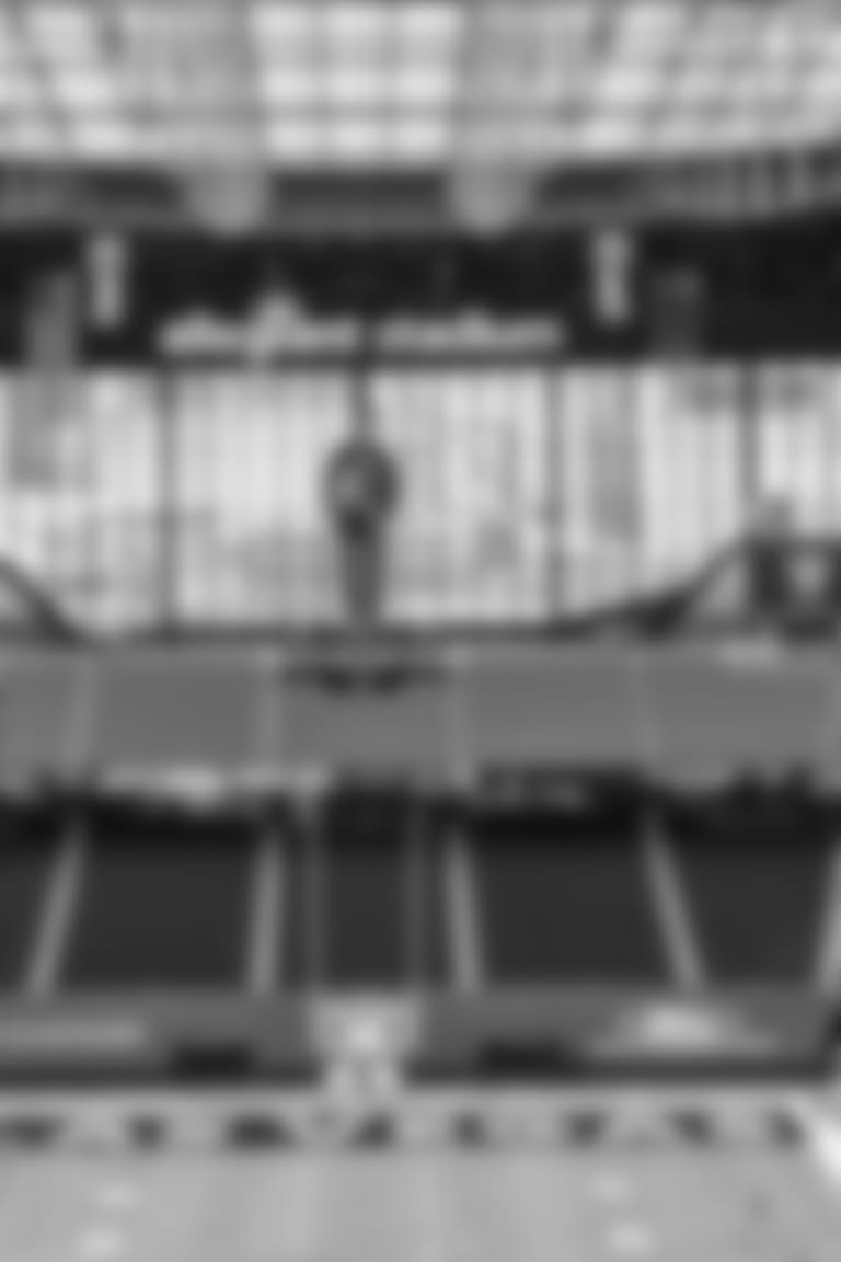 Completed pictures for the construction of Allegiant Stadium, home of the Las Vegas Raiders, in Las Vegas, Nev.