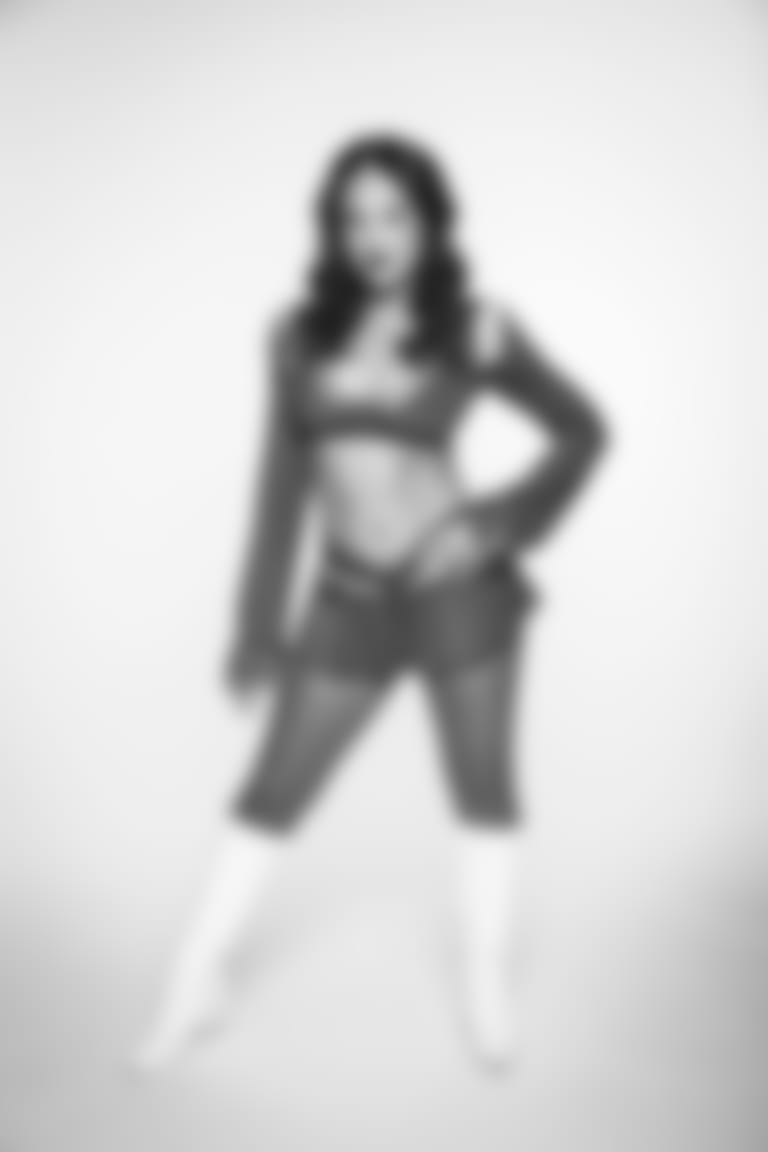 Paola Gonzalez of the Los Angeles Rams Cheerleaders poses, Saturday, February 27, 2021 in Los Angeles, CA. (Will Navarro/LA Rams)