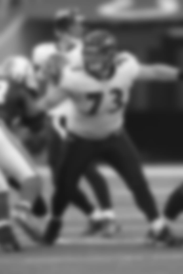 Guard Marshal Yanda plays against the Indianapolis Colts on October 12, 2008 at Lucas Oil Stadium.