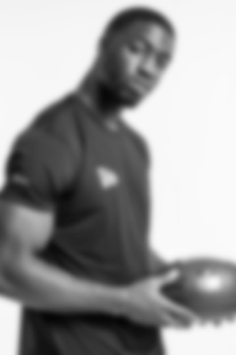 Penn State defensive end Jayson Oweh poses for a portrait Wednesday, March 3, 2021 in Santa Ana, Calif.  (Todd Rosenberg/NFL)