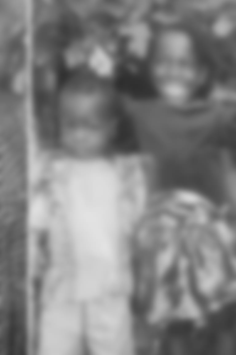 Gus and his sister, Johnetta, in Liberia. (photo courtesy of Sackie Edwards)