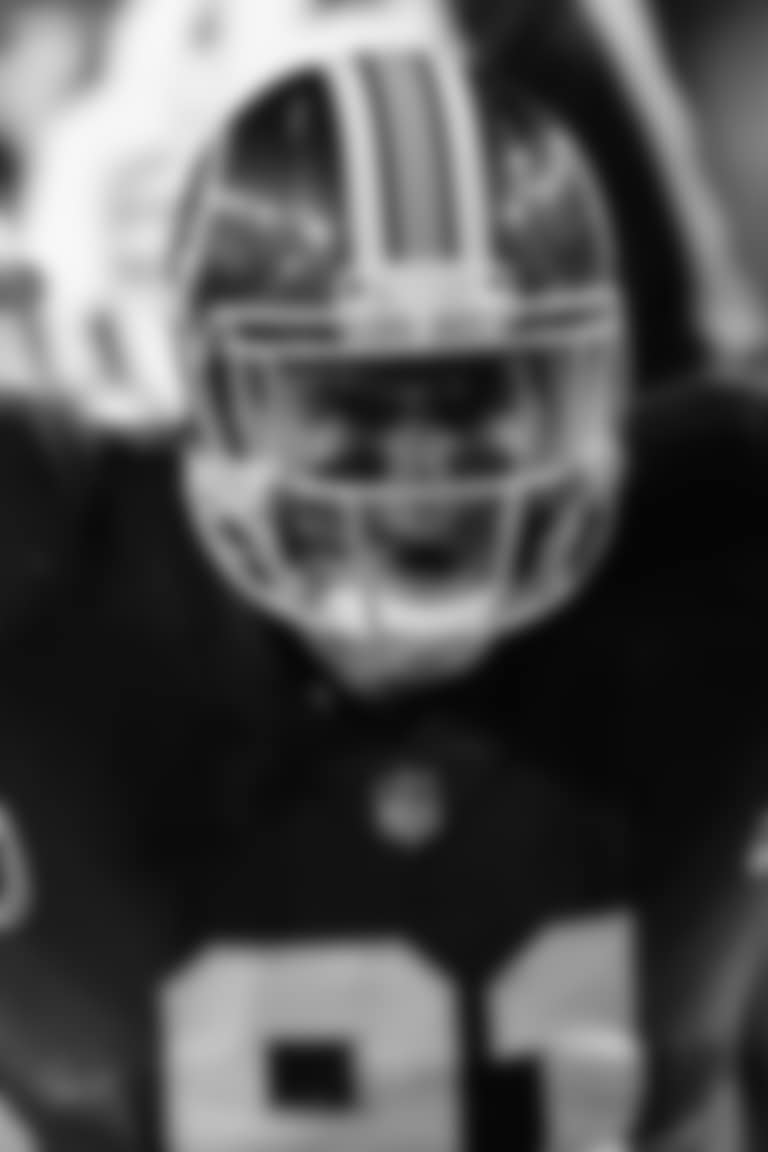 Washington Football Team's Ryan Kerrigan (91) celebrates his sack during the first half of an NFL football game against the New York Giants in Landover, Md., Thursday, Nov. 23, 2017. (AP Photo/Mark Tenally)