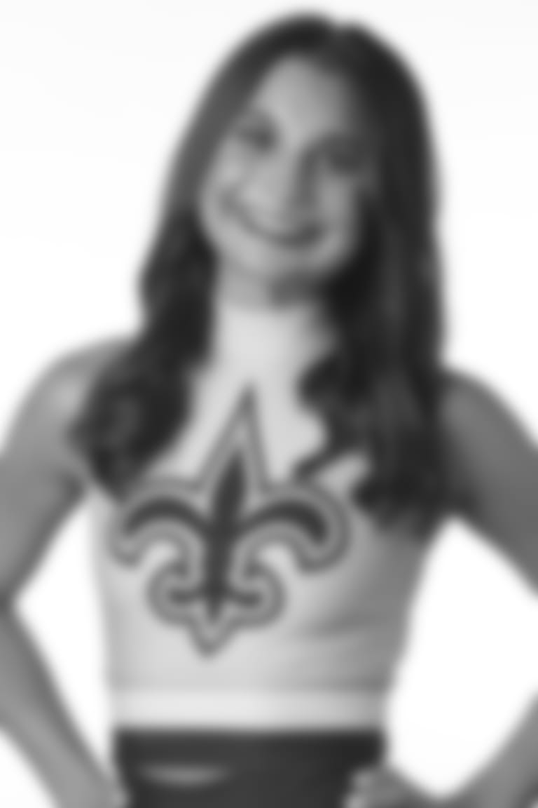 Meet the 53 members of the Saints Cheer Krewe for the upcoming New Orleans Saints 2022 NFL season. || Sara R. from Ville Platte, LA