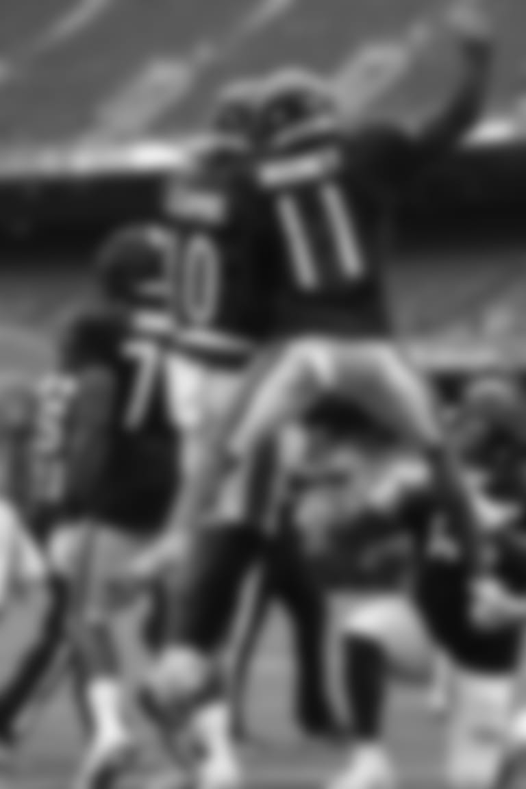 Chicago Bears players and coaches on the field for Family Fest at Soldier Field, Sunday, August 6, 2023, in Chicago, Illinois.