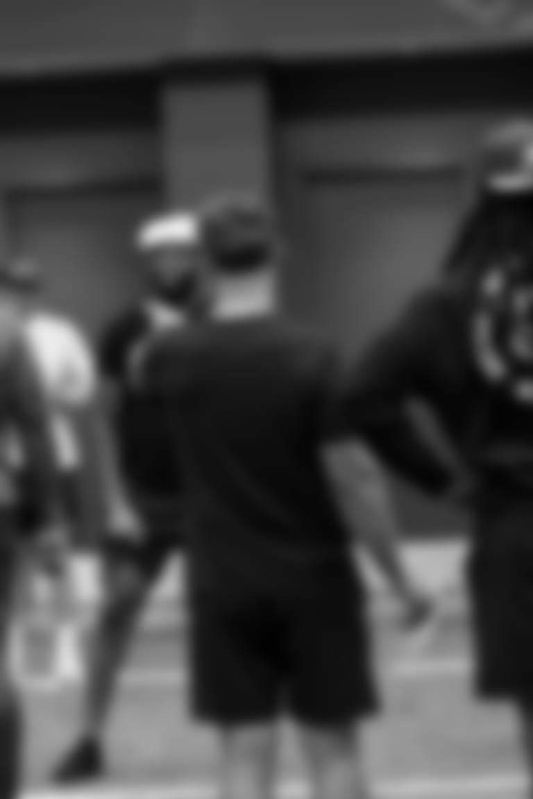 A look at a Day in The Life of Chicago Bears head coach Matt Eberflus during Day 13 of training camp at Halas Hall, Thursday, August 10, 2023, in Lake Forest, Illinois.