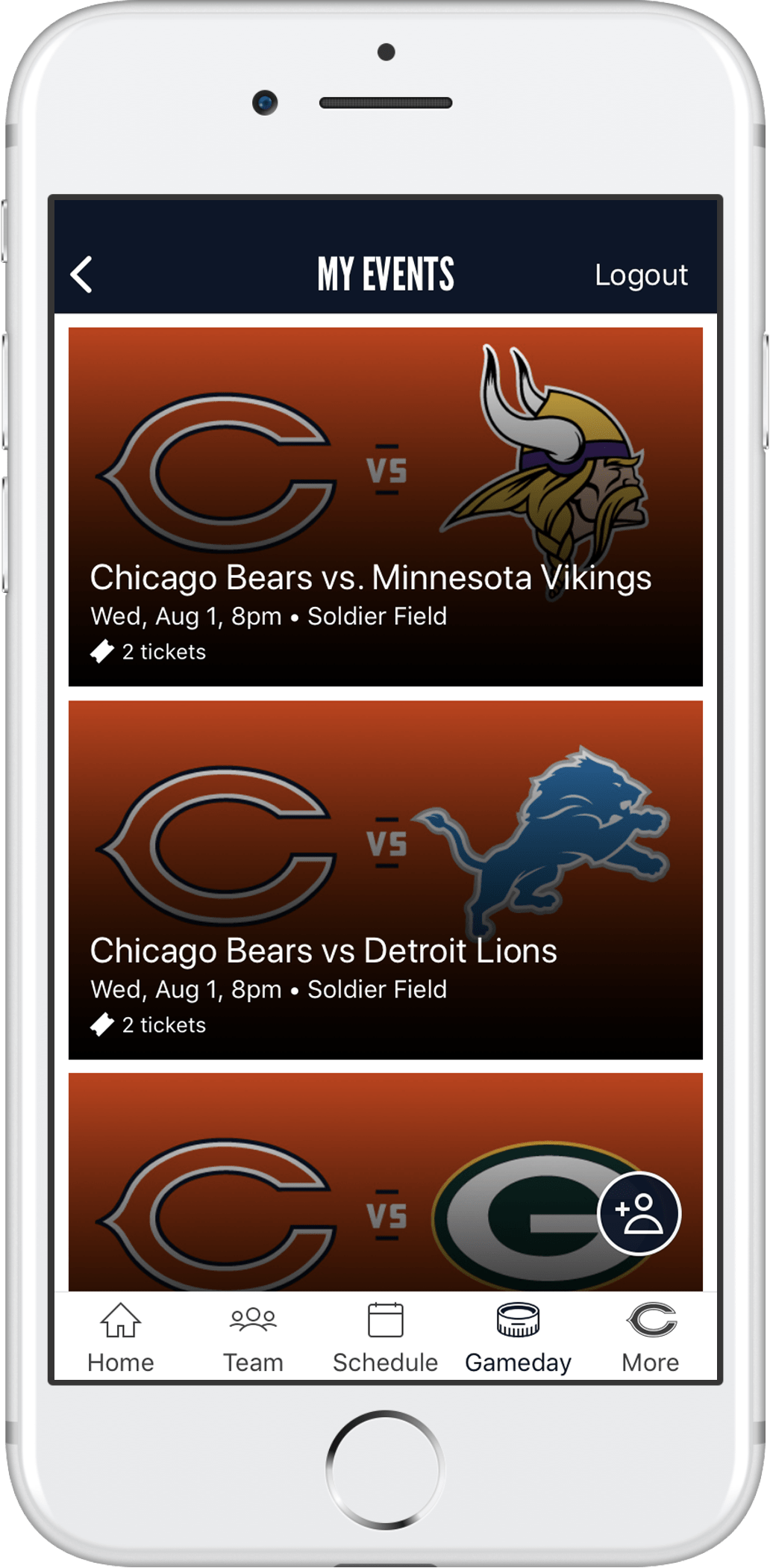 Mobile Ticket Guide Chicago Bears Official Website