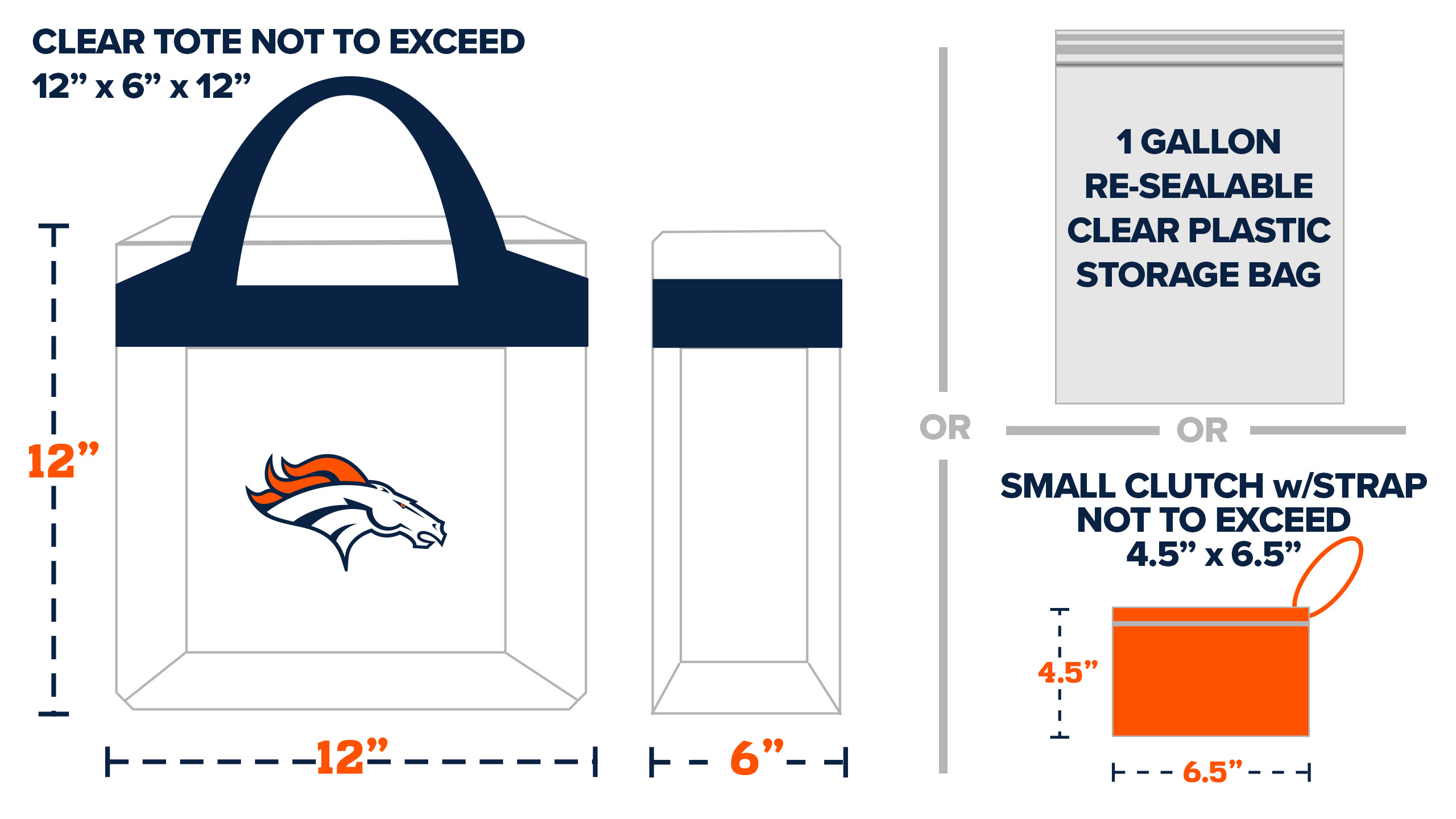 Denver Broncos Clear Bag Policy