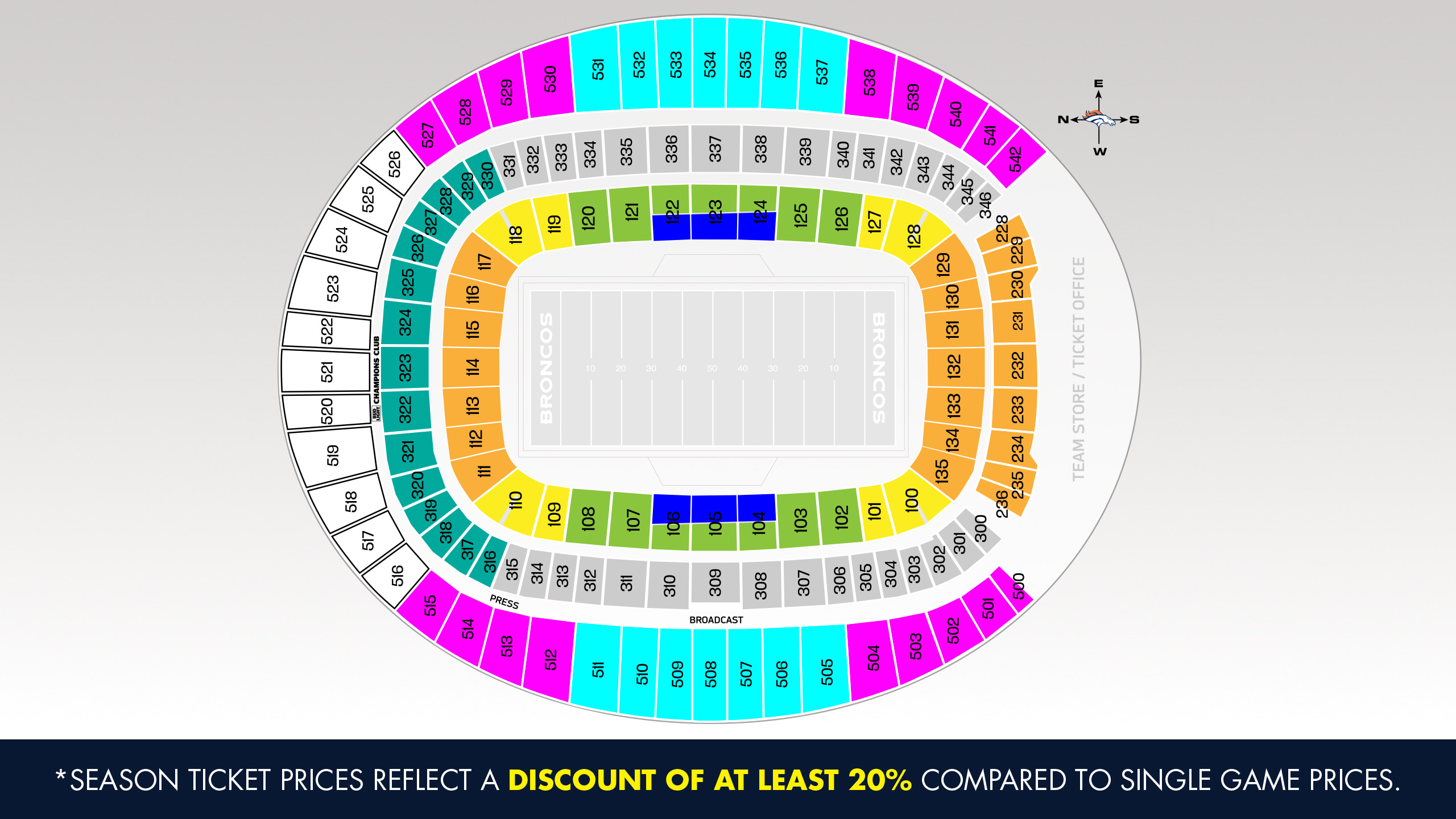 Denver Broncos Season Tickets