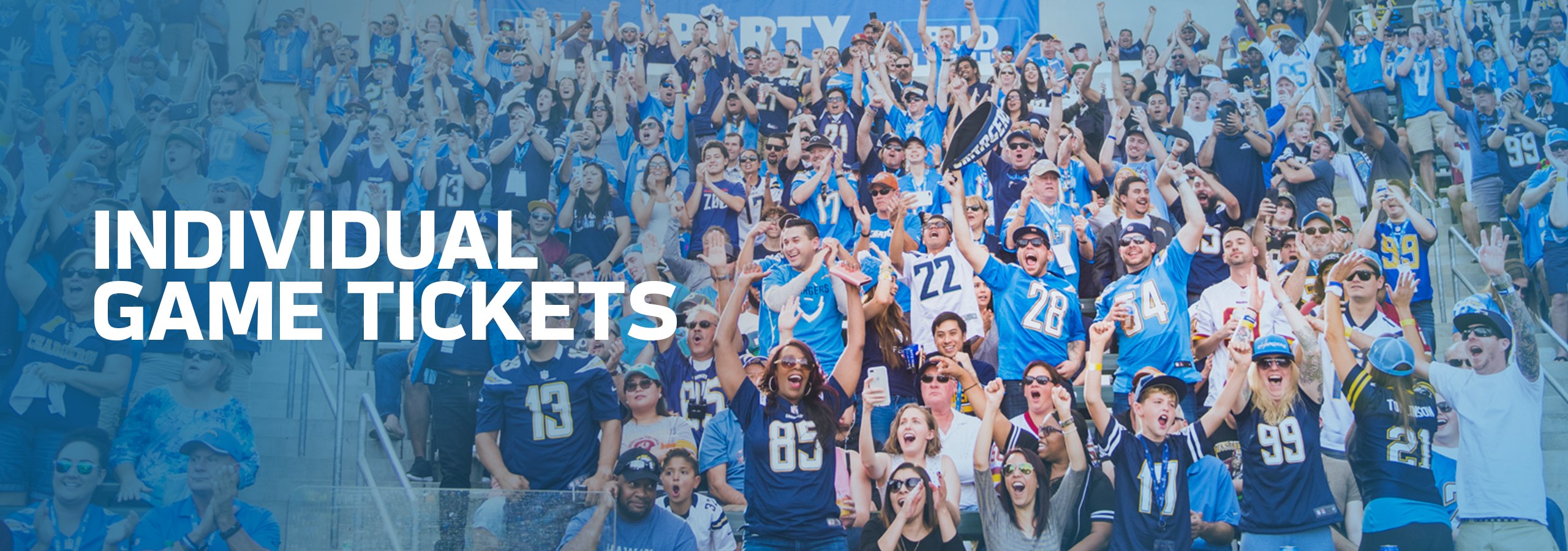 Individual Game Tickets Los Angeles Chargers