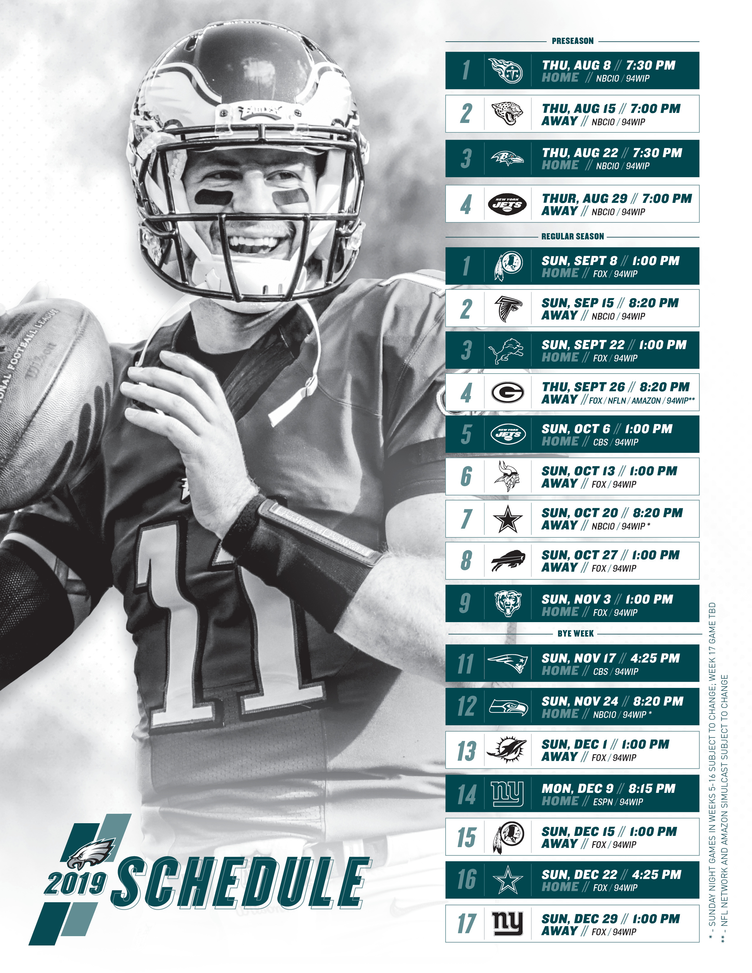 Nfl Week 7 Printable Schedule