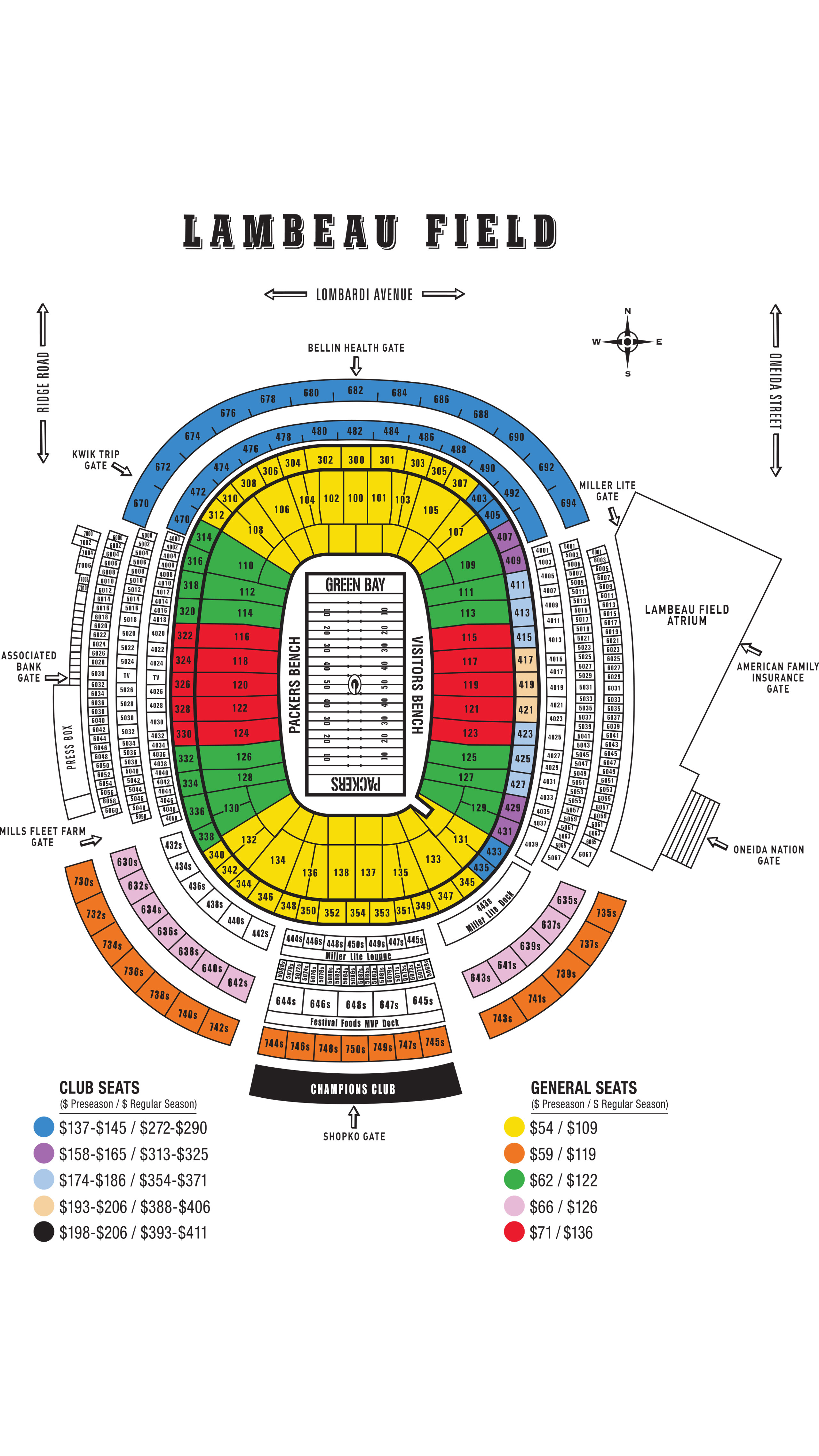 Lambeau Field Interactive Seating Map Elcho Table vrogue.co