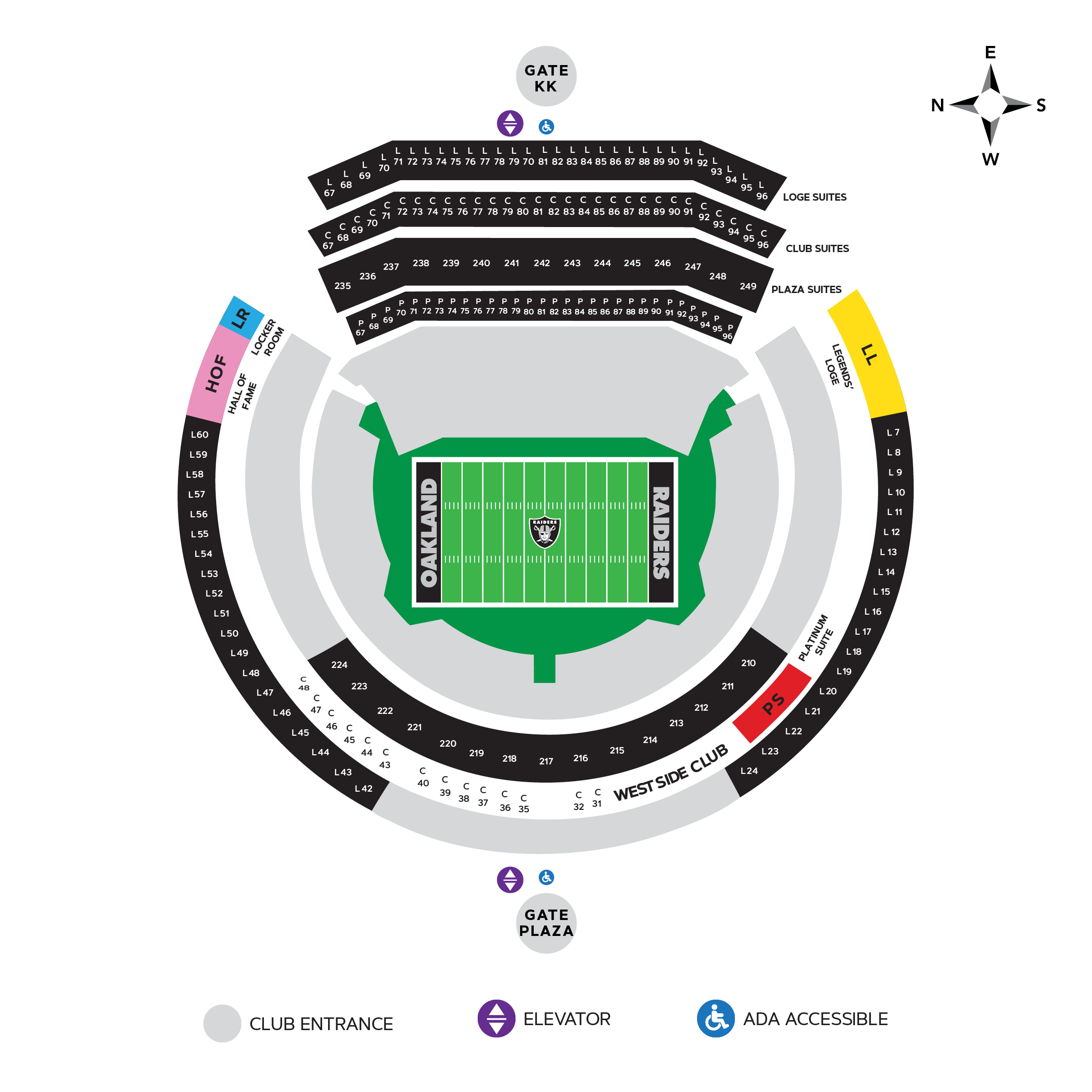 Oakland Coliseum Seating Chart